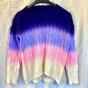 Ombré gradient sweater